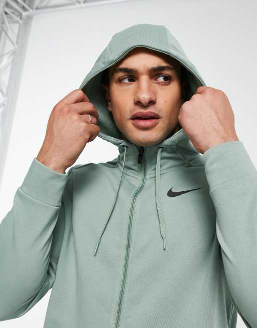 Green nike clearance dri fit hoodie