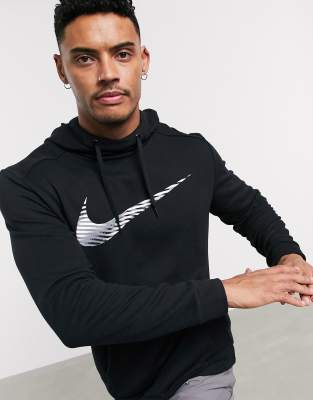 black nike dri fit zip up