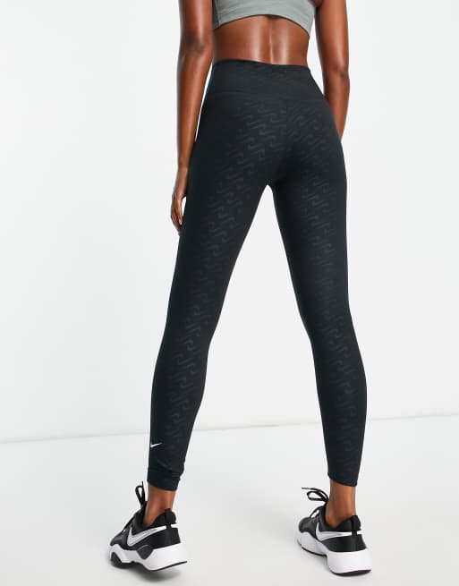 Nike Training Dri-FIT Icon Clash all over print 7/8 leggings in black