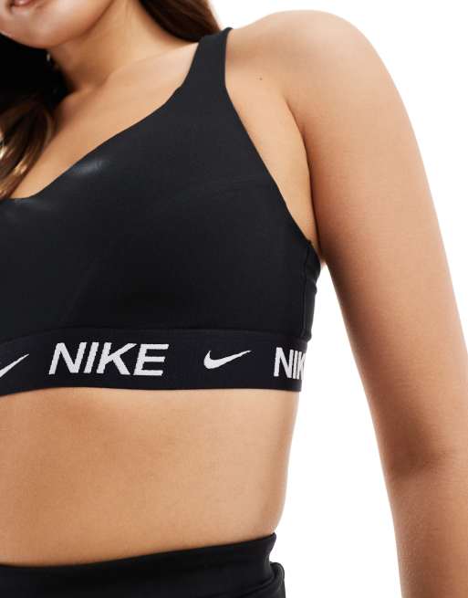 Nike Training – Dri-FIT Indy – Sport-BH in Schwarz mit hoher Stützfunktion, 4 von 4