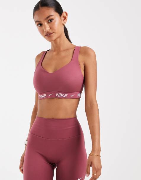 Nike Training Dri-FIT Indy sports-BH med høj støtte i pink - view 1