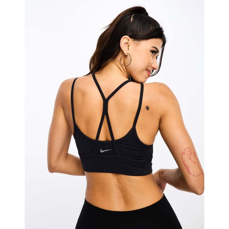 Dri-Fit Indy Logo Cutout Sports Bras Women - White, Black