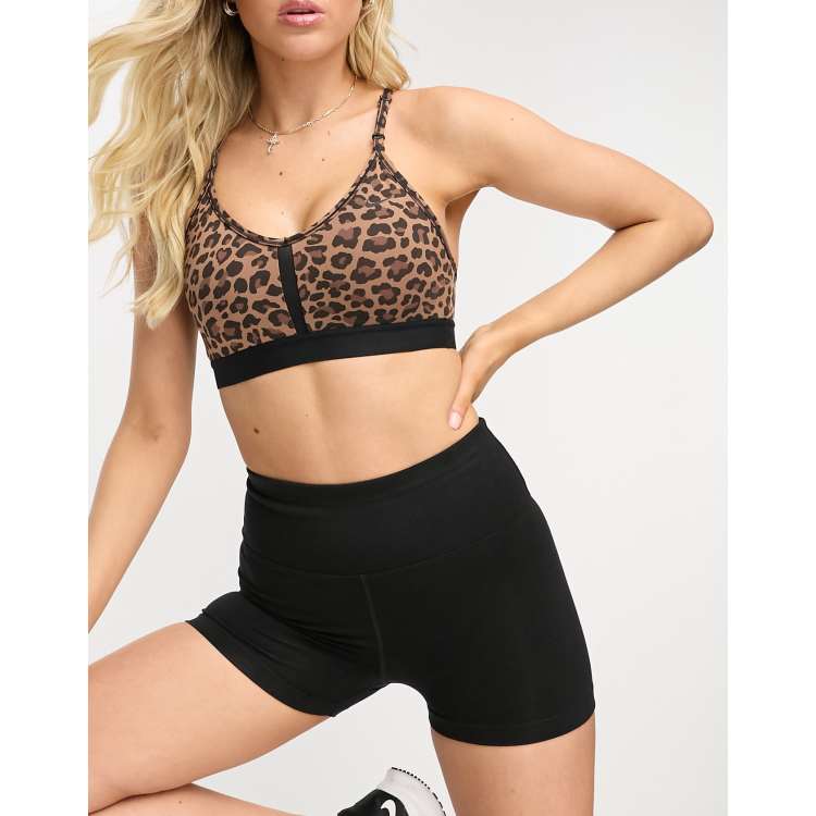 Cheetah V-Neck Sports Bra