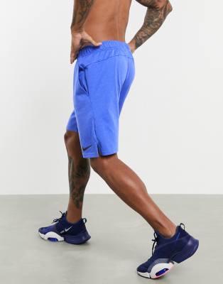 nike dri fit shorts blue