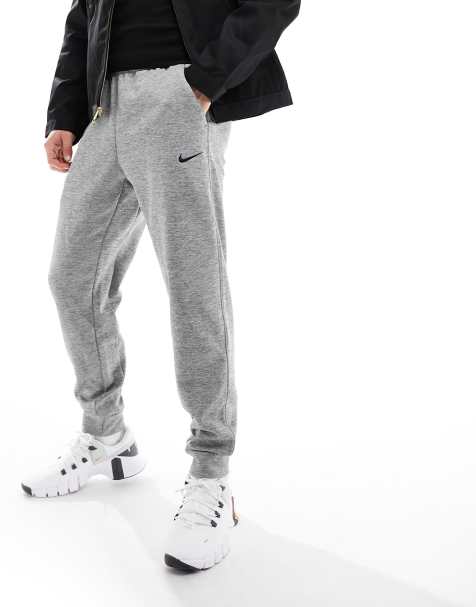 Nike Training - Dri-Fit - Joggingbroek met smaltoelopende pijpen in grijs - view 1