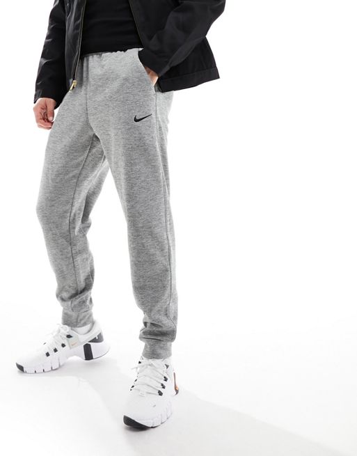 Nike Training - Dri-Fit - Joggingbroek met smaltoelopende pijpen in grijs