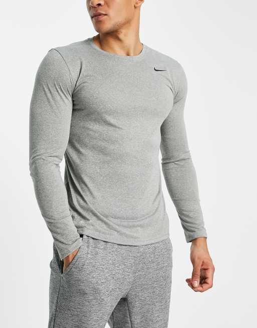 Training Dri-FIT Legend 2.0 long sleeve t-shirt in gray heather