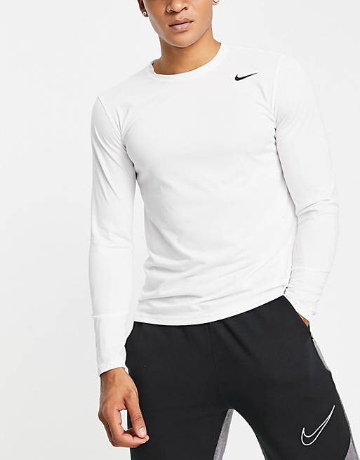 Nike Training Dri-FIT Legend 2.0 long sleeve t-shirt in white | ASOS