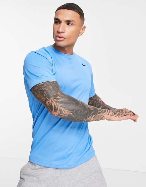 Light blue best sale dri fit shirts