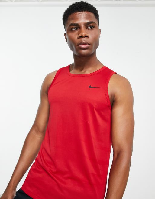 Red dri fit store tank top