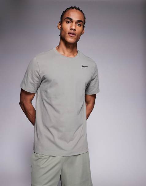 Nike Training Dri-FIT logo t-shirt in khaki
