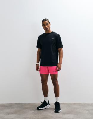 Nike Dri-fit Long Shorts In Pink