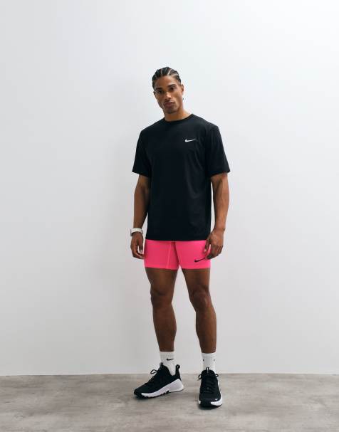 Nike Training DRI-Fit long shorts in pink - view 1
