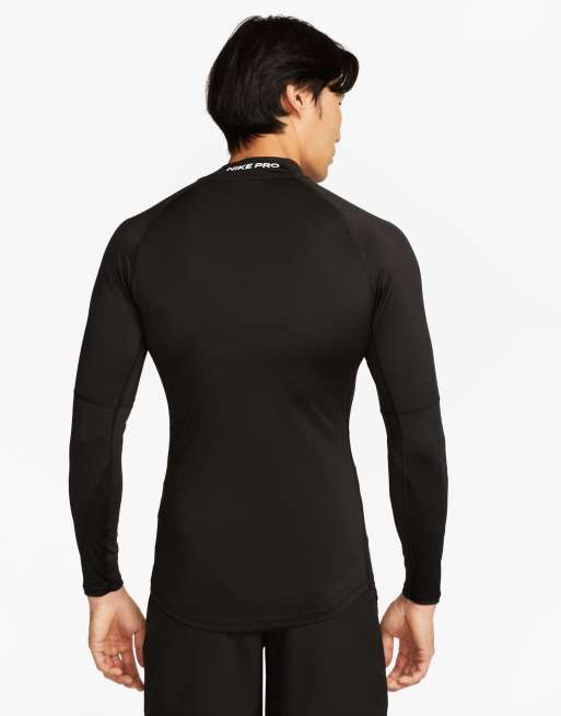 Nike Training Dri FIT long sleeve top in black