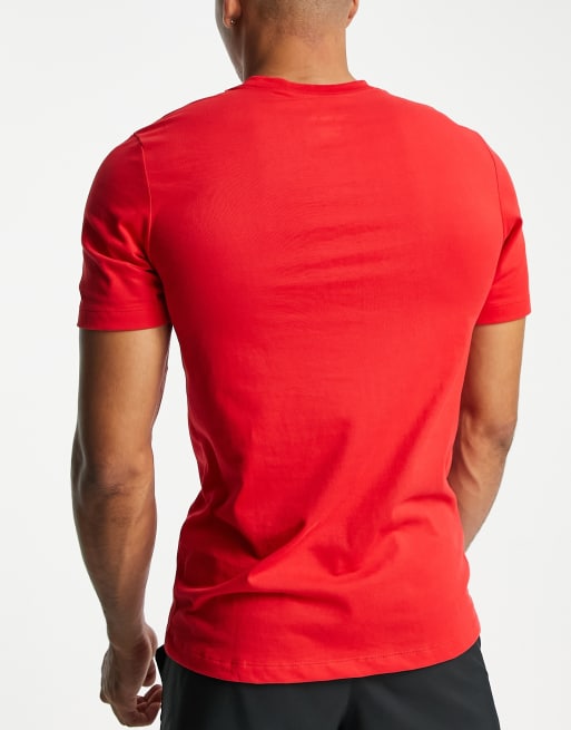 Nike Training Dri-FIT Fraser 'Hard Work Pays Off' logo t-shirt in red | ASOS