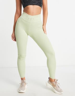Nike Dri-fit One Luxe 7/8 Leggings In Dusty Green In Green