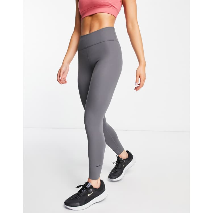 Nike Yoga Womens 7/8 Training Tights Black Heather (gray) Size