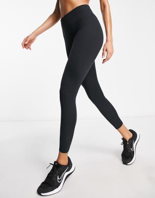 Nike Dri-fit One Luxe 7/8 Mid-rise Leggings In Black