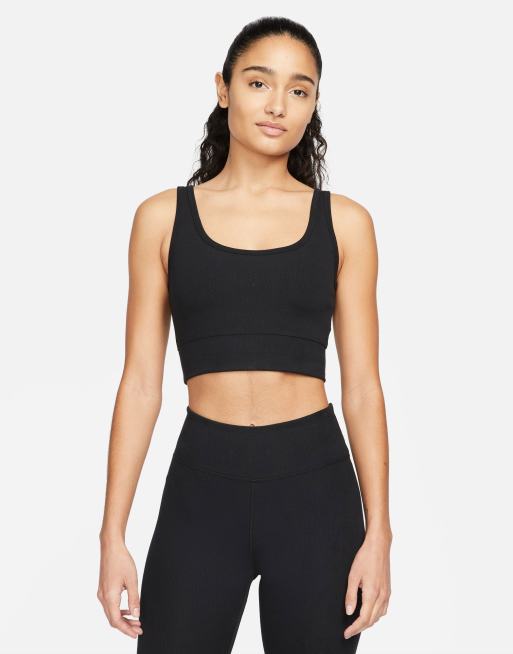 Nike Yoga Luxe Dri-FIT tank in black, ASOS