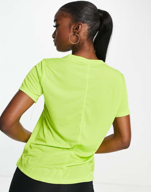 Lime green nike store shirt womens