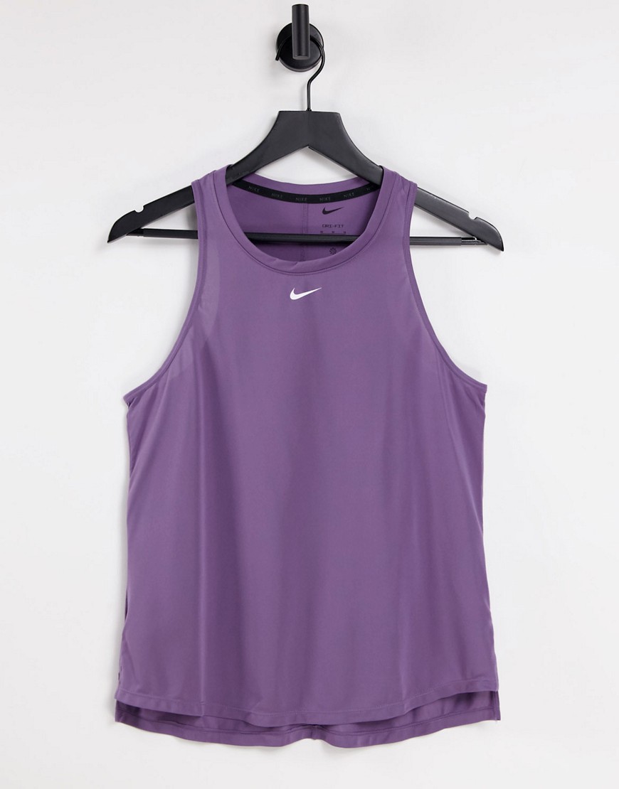 Nike Training Dri-FIT One tank in dusty purple