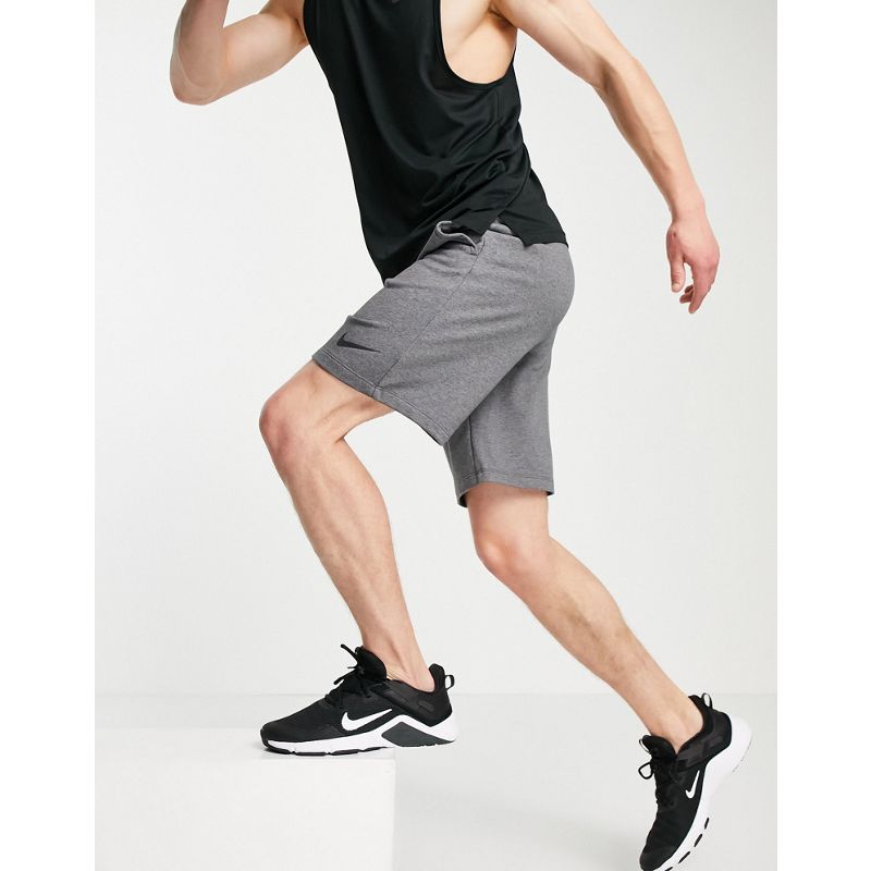 Palestra e allenamento hE0Qy Nike Training - Dri-FIT - Pantaloncini grigi