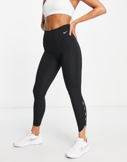 Nike Running Swoosh Dri-FIT 7/8 leggings in grey