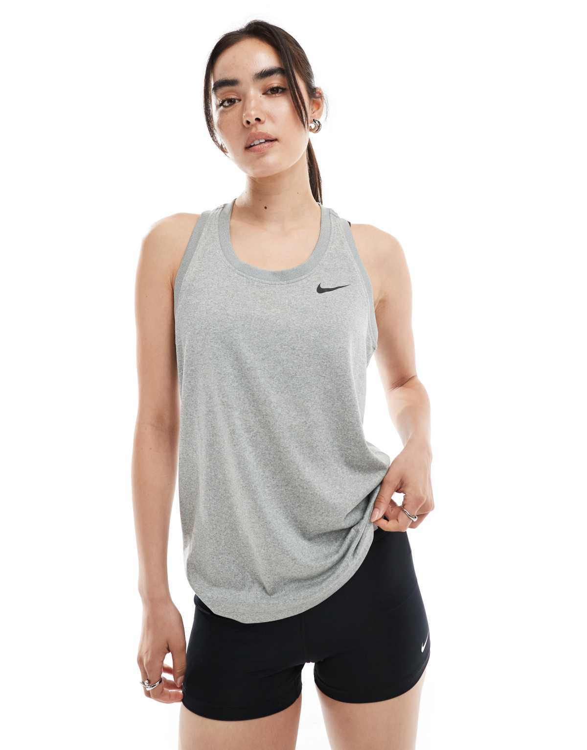 Nike Training Dri-FIT racer vest in grey