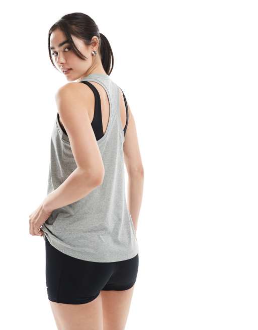 Nike Training - Dri-FIT - Racertop in grijs, 2 van 4