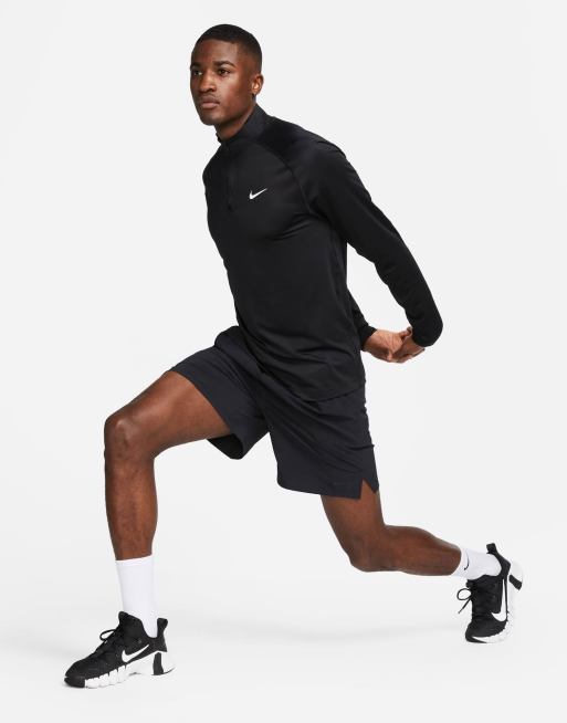 Nike Training Dri-FIT Ready quarter zip long sleeve in black | ASOS