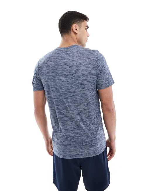 Nike Training Dri-Fit Reset space dye t-shirt in blue, 4 of 4