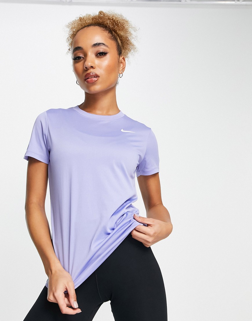 Nike Training Dri-FIT short sleeve t-shirt in lilac-Purple