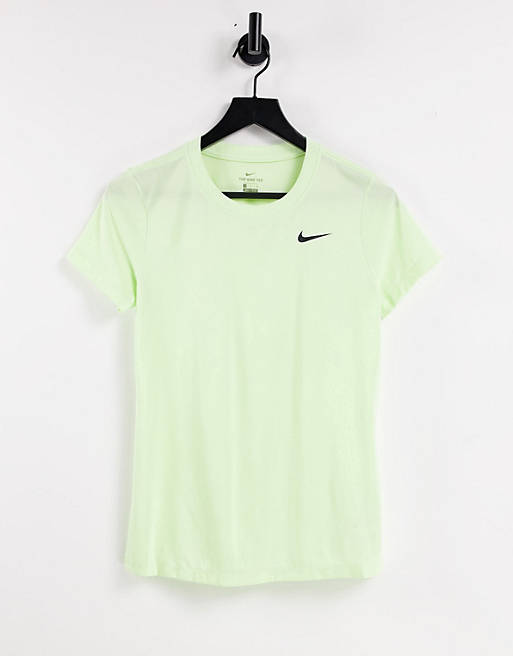 Tops Nike Training Dri-FIT short sleeve t-shirt in lime 
