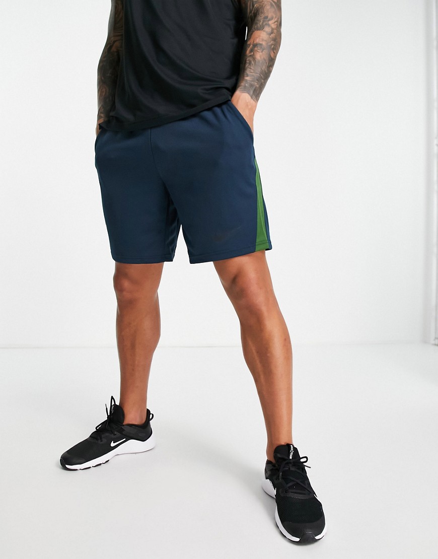 Nike Training Dri-FIT shorts in blue-Blues