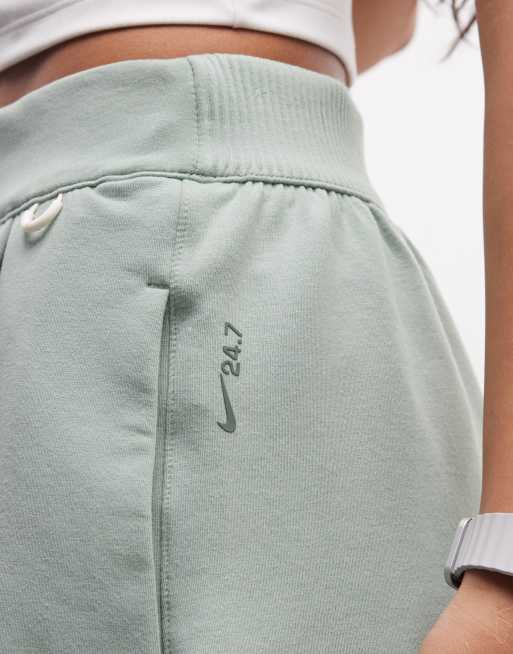 Nike Training Dri-Fit shorts in light green , 3 of 5