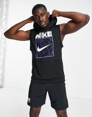 nike men's sleeveless hooded training top