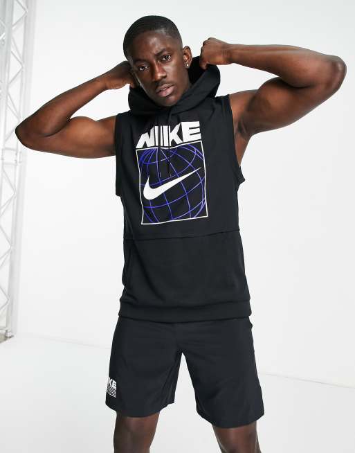 Nike sleeveless hot sale hoodie