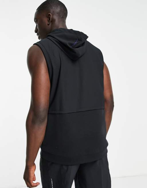 Black nike shop sleeveless hoodie