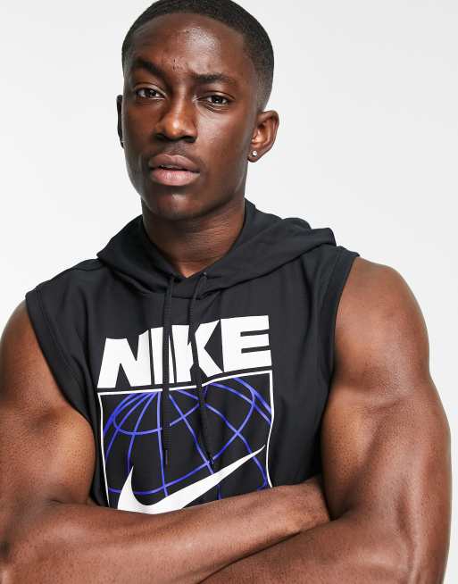 Nike sleeveless store hoodie mens