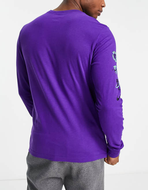 Purple dri fit store long sleeve shirt