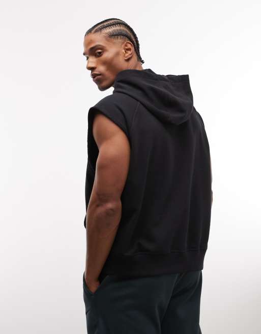 Nike Training - Dri-FIT - Sort ærmeløs hættetrøje i fleece, 2 af 5