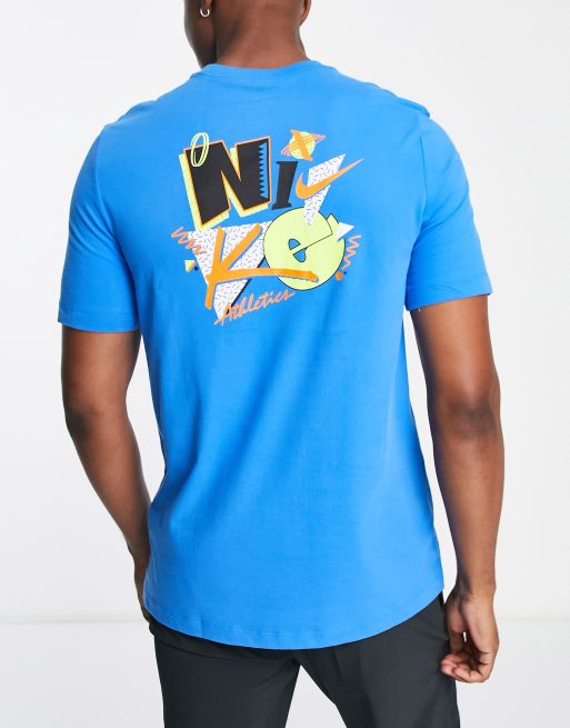 Ambitieus Dakraam Darmen Nike Training Dri-FIT Story Pack retro logo t-shirt in blue | ASOS