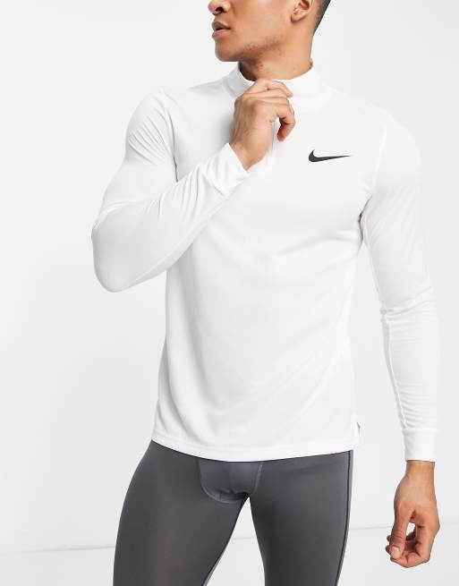 Nike half cheap zip white