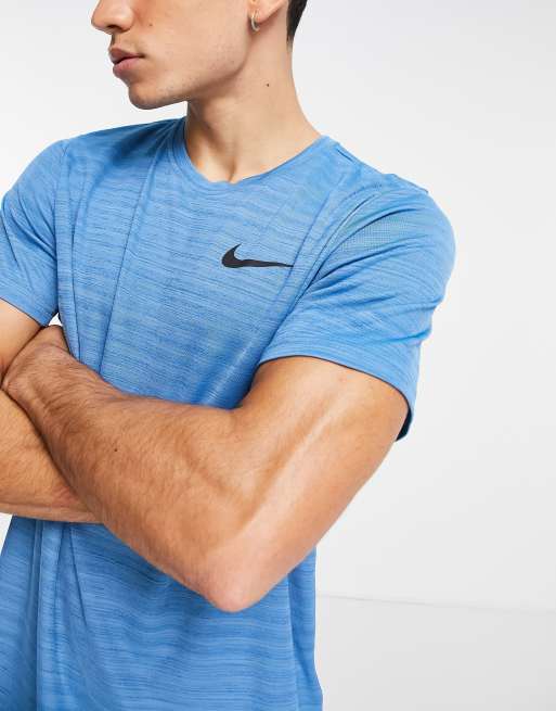 Blue nike gym top best sale