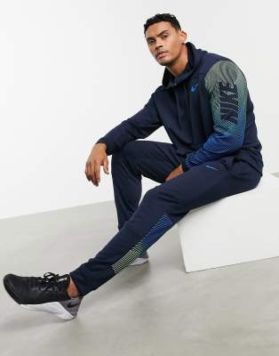 nike dri fit joggers navy