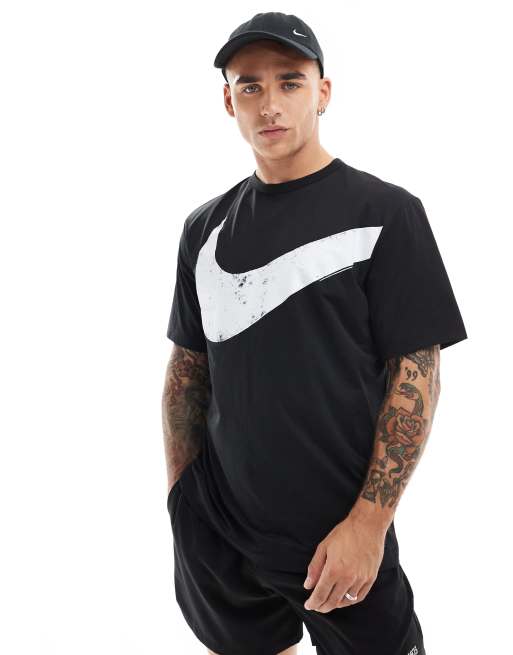 Nike Training Dri FIT Swoosh graphic t shirt in black ASOS
