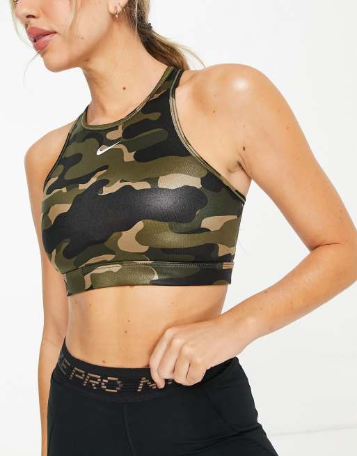 Green Camo Sports Bra