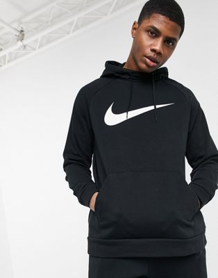 Nike Training Dri-FIT Swoosh hoodie in black