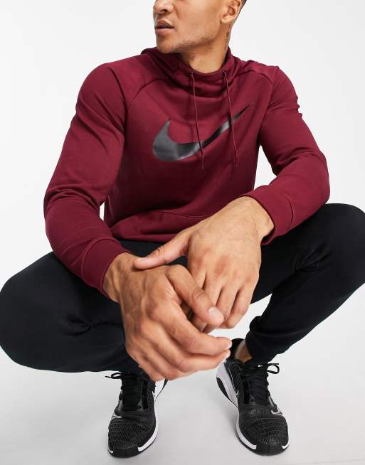 Nike Training Dri-FIT Swoosh hoodie in red, 2 of 4