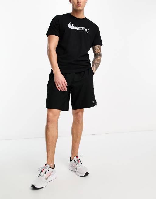 Nike Training Dri-Fit swoosh t-shirt in black